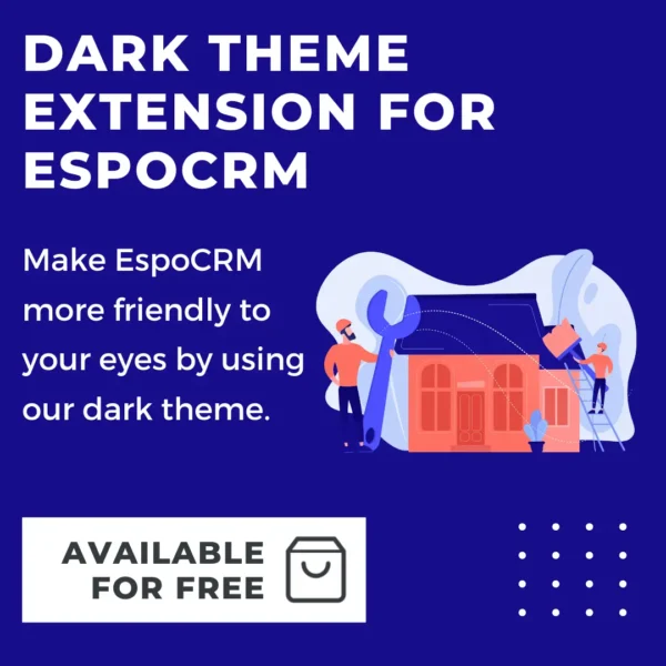 Dark Theme extension for EspoCRM