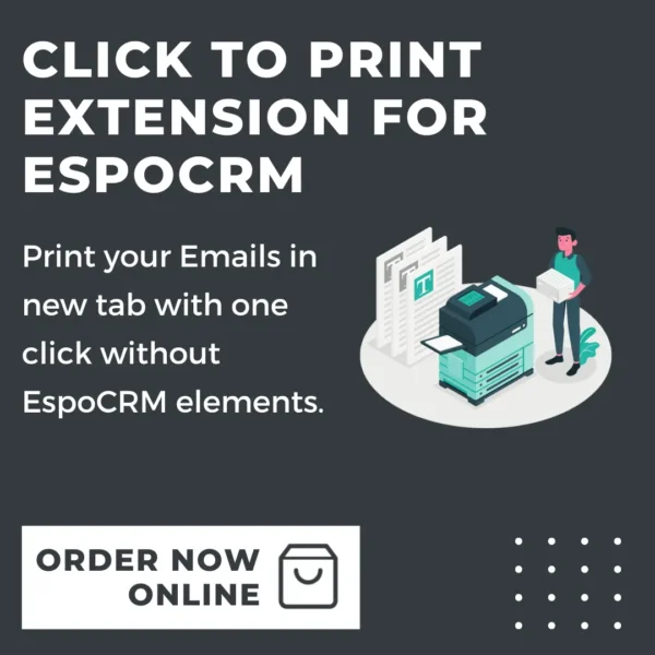 Click to Print Email extension
